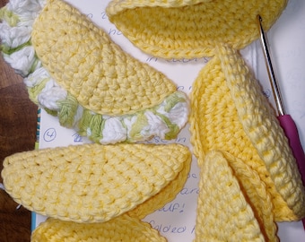 Patrón de taco de crochet, Taco de gato de crochet, Juguete de gato con patrón de crochet, Juguete de hierba gatera,