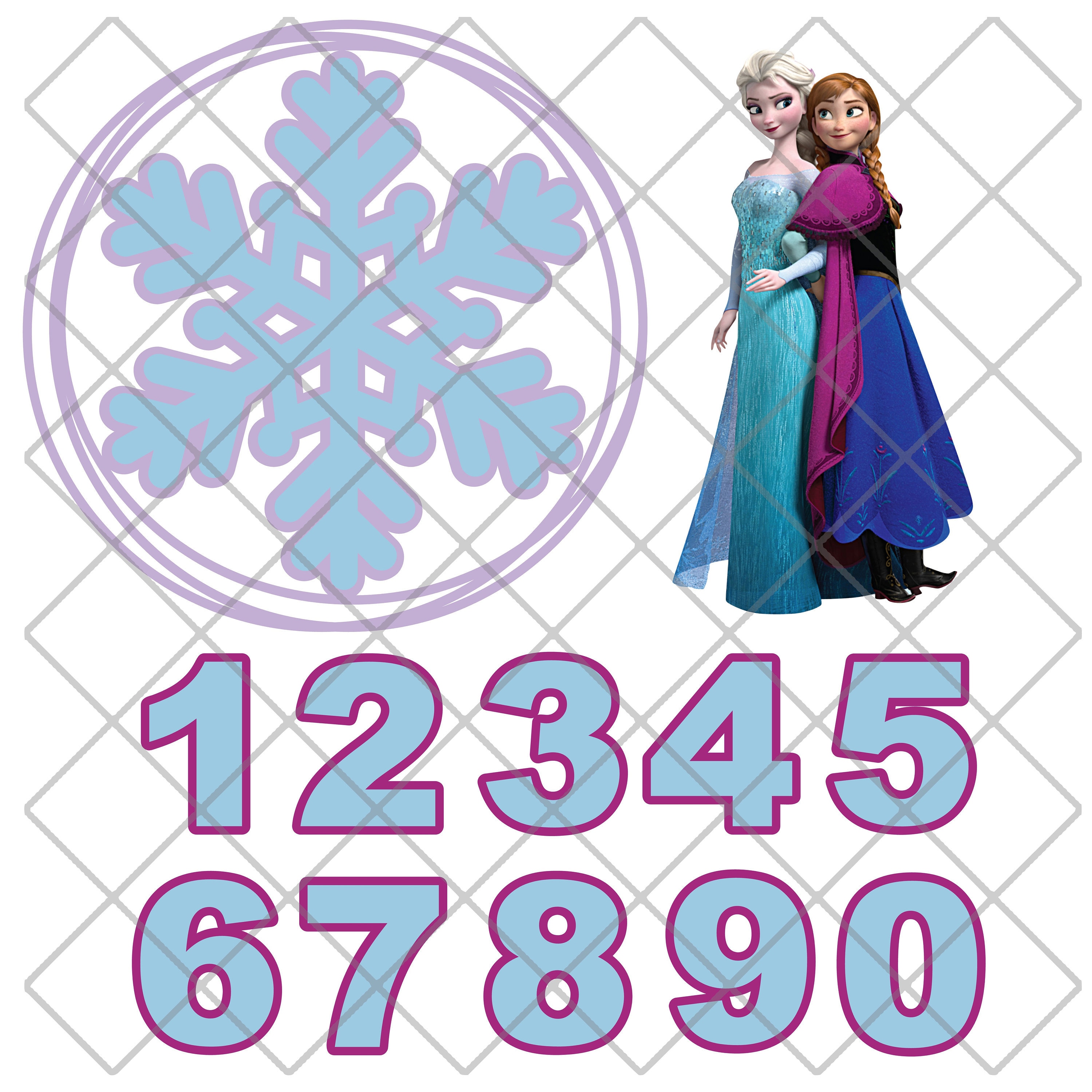 Frozen Make Your Own Cake Topper Cut File Png Cricut | Etsy Ireland