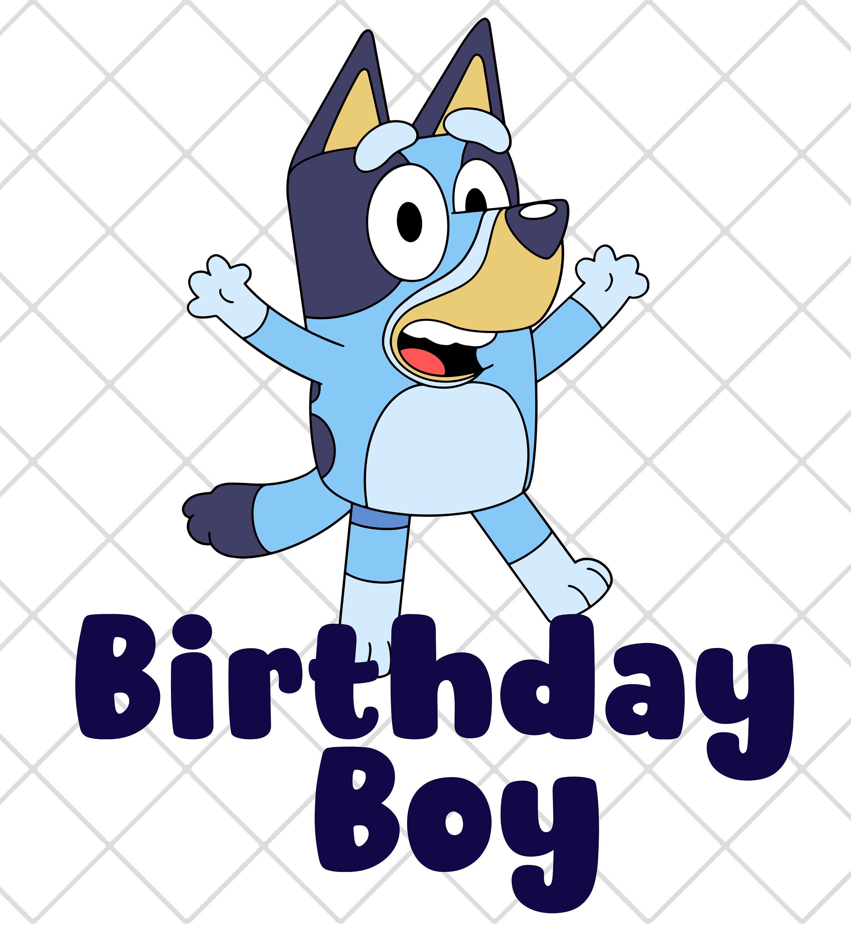 Bluey Cartoon Happy Birthday