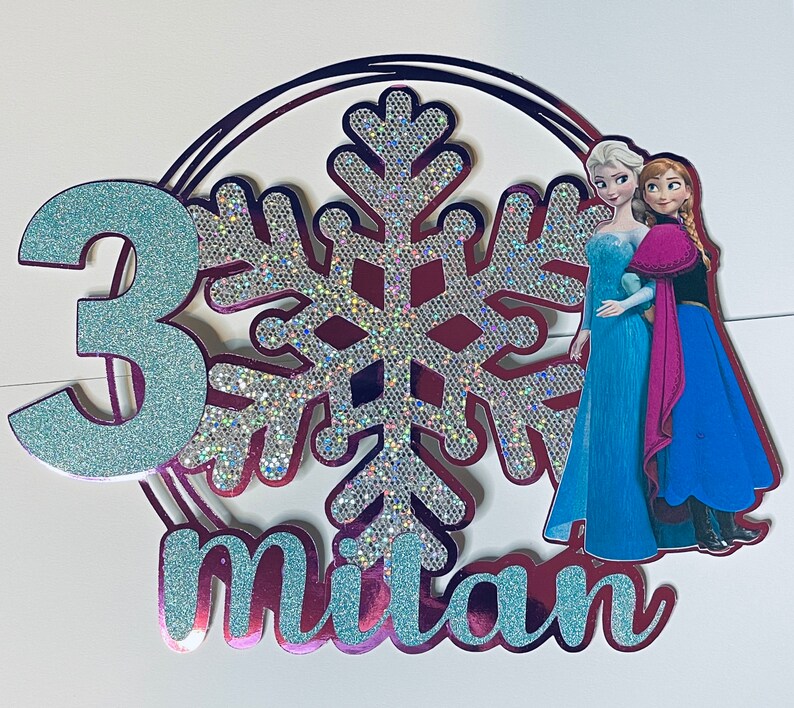 Frozen Make Your Own Cake Topper Cut File Png Cricut Etsy