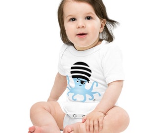 Toddler Tshirt Personalized Octopus Birthday Bodysuit On26 Shirt Infant One Piece Bodysuit