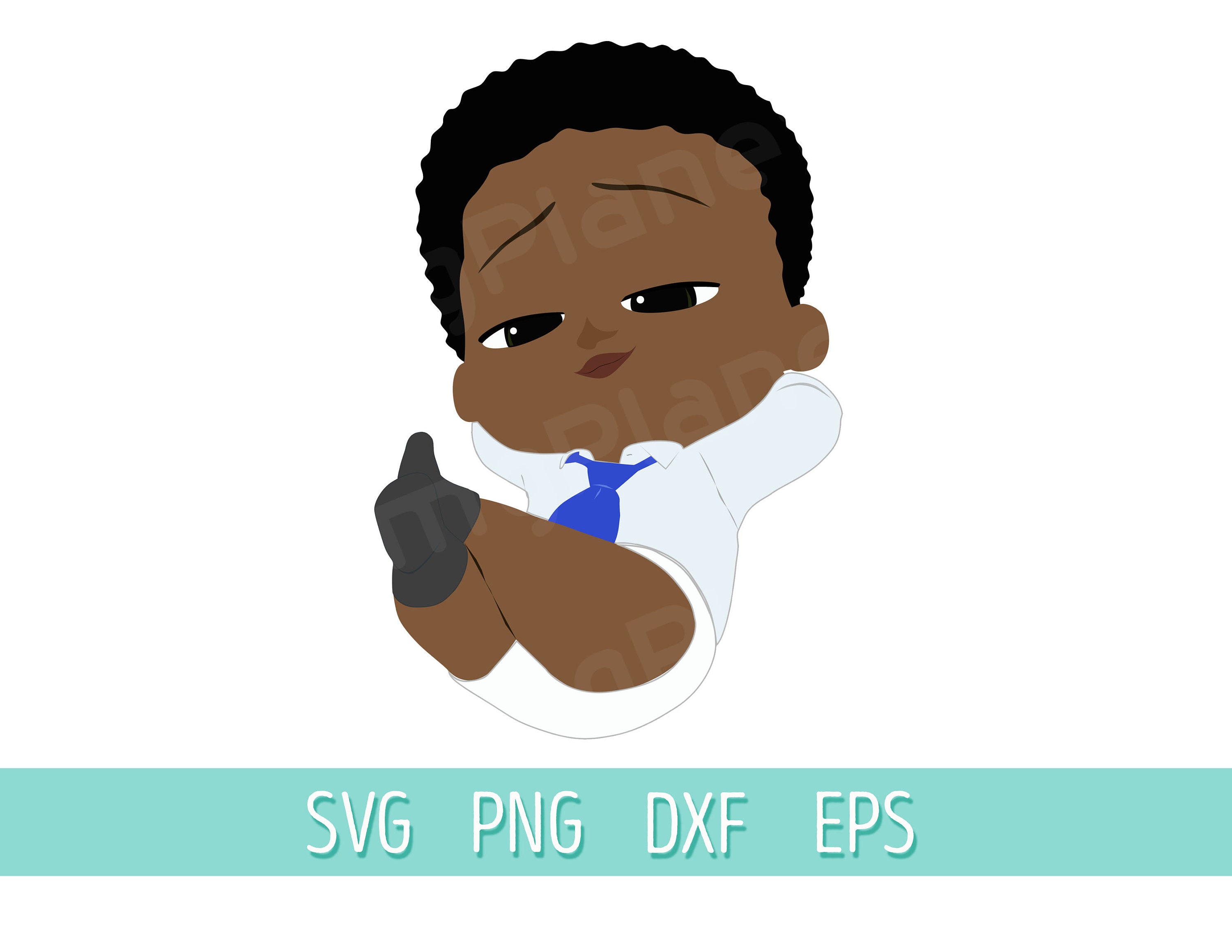 Download African American Boy Svg Dark Skin Baby Boy Clipart Svg Etsy