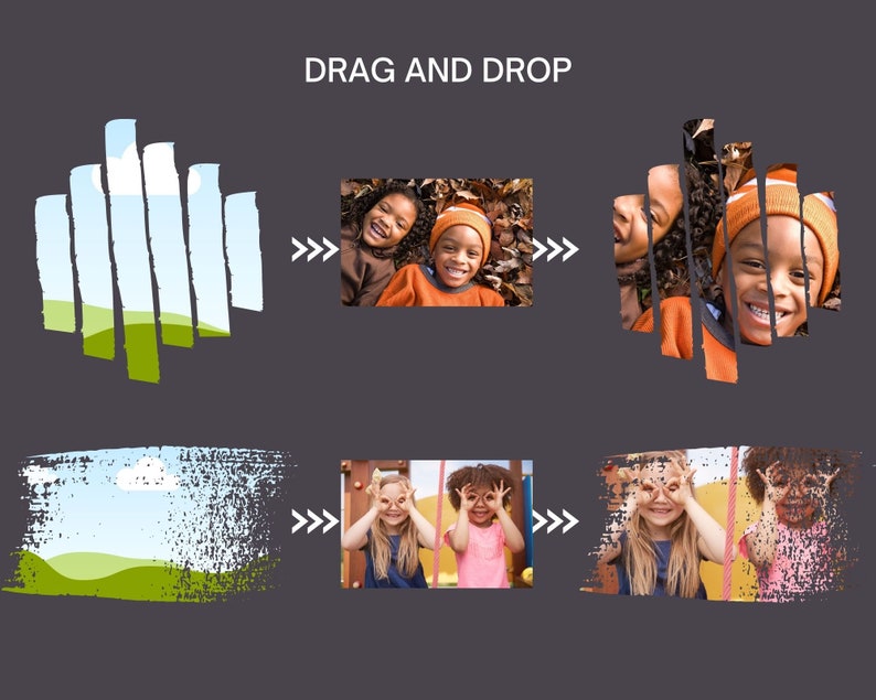 CANVA Frames Template Bundle Editable Drag and Drop Shapes Frames ...
