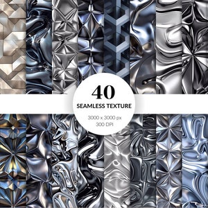 Liquid Metal Seamless Texture, hochauflösendes Digiatl Papier für Digital- und Print-Design