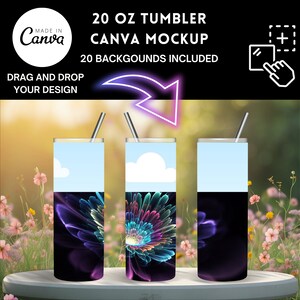 Tumbler Mockup Bundle CANVA Template