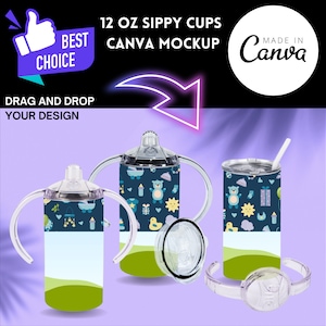 Schnabel Tasse CANVA MockUp ziehen Sublimationsvorlage