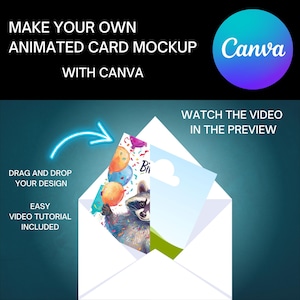 CANVAでビデオスクエアカードのモックアップを作成しましょう。ビデオチュートリアルも含まれています。