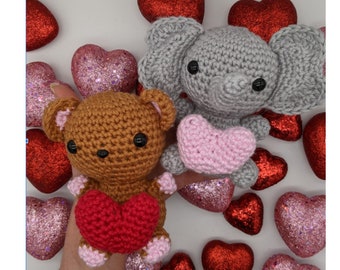 Pattern Bundle: Valentine's Day Bear and Elephant