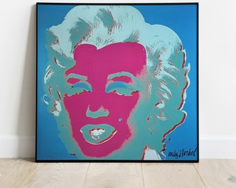 Andy Warhol Marilyn (blau) – Druck autorisiert von CMOA (Carnegie Museum Of Art) 1980