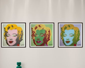 Andy Warhol Marilyn (Bundle x3) – Druck autorisiert von CMOA (Carnegie Museum Of Art) 1980