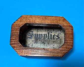 Wooden Supplies Box