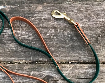 Leash Upgrade, Biothane Traffic Handle, 1/2“, 3/4", or 1" Wide Biothane, Custom Colours, Nickel Free