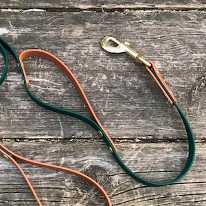 Leash Upgrade, Biothane Traffic Handle, 1/2“, 3/4&quot;, or 1&quot; Wide Biothane, Custom Colours, Nickel Free