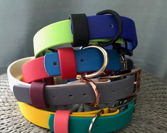Collar Upgrade, Biothane Strap Keeper, Custom Colours, Nickel Free
