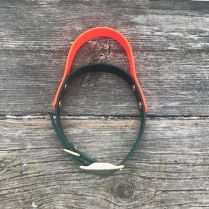 Adjustable Dog Collar with Handle, Nickel, Rose Gold, Black, Rainbow, Brass, Stainless Steel, 1" Biothane Waterproof, Custom Colours/Sizes