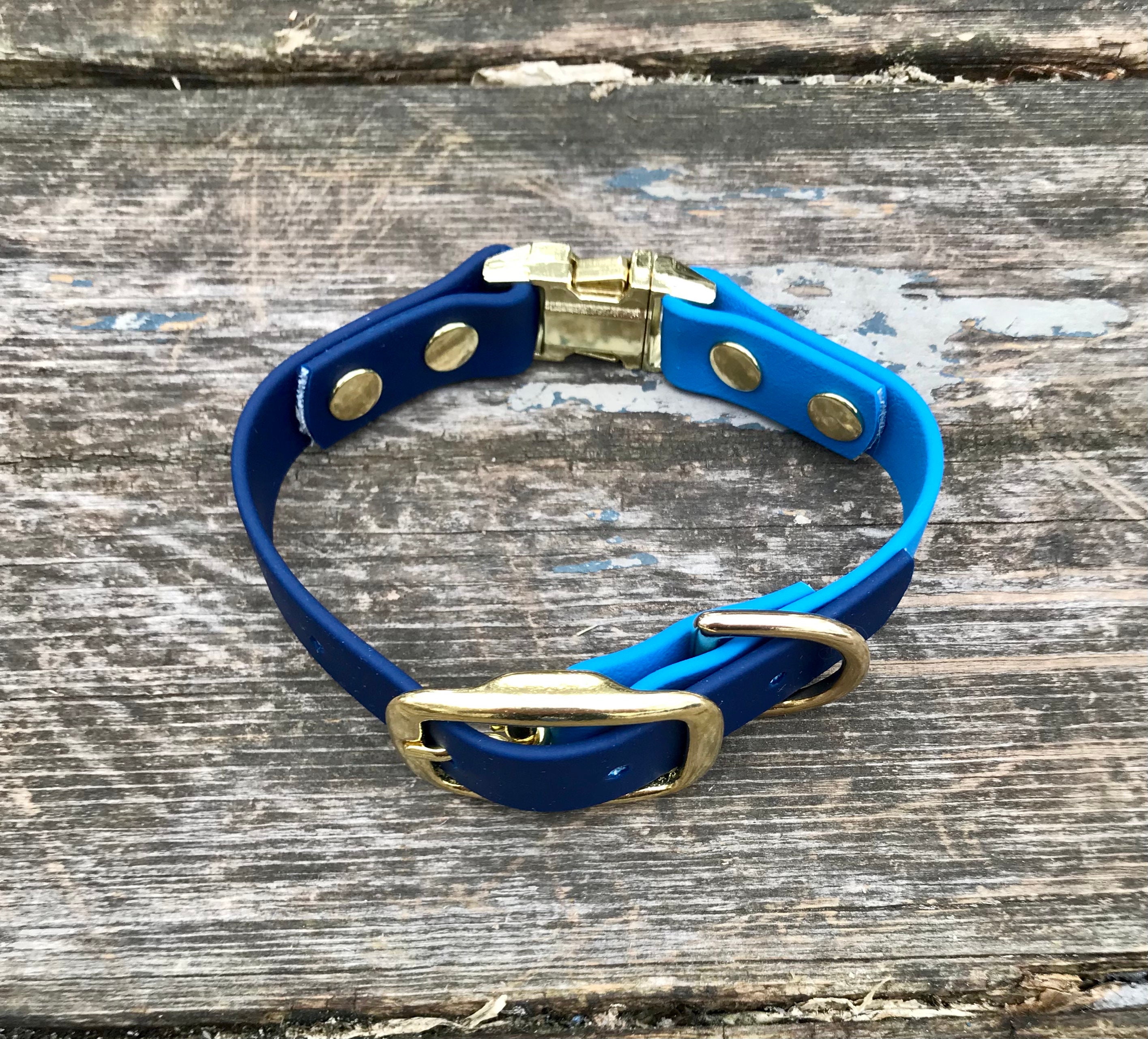 Quick Release and Adjustable Dog Collar With Brass Hardware Etsy Canada