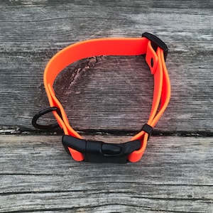 Collare per cani a sgancio rapido/regolabile con hardware in plastica nera, 1" Biothane impermeabile, colori e taglie personalizzati, senza nichel immagine 1