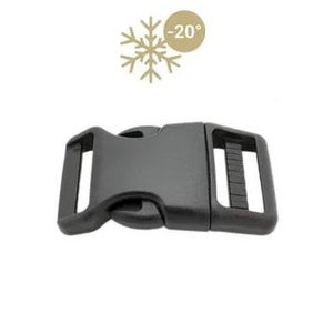 Collare per cani a sgancio rapido/regolabile con hardware in plastica nera, 1" Biothane impermeabile, colori e taglie personalizzati, senza nichel immagine 2