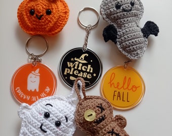 Portachiavi Halloween, portachiavi acrilico personalizzato, portachiavi acrilico halloween, portachiavi strega, portachiavi fantasma, portachiavi spettrale