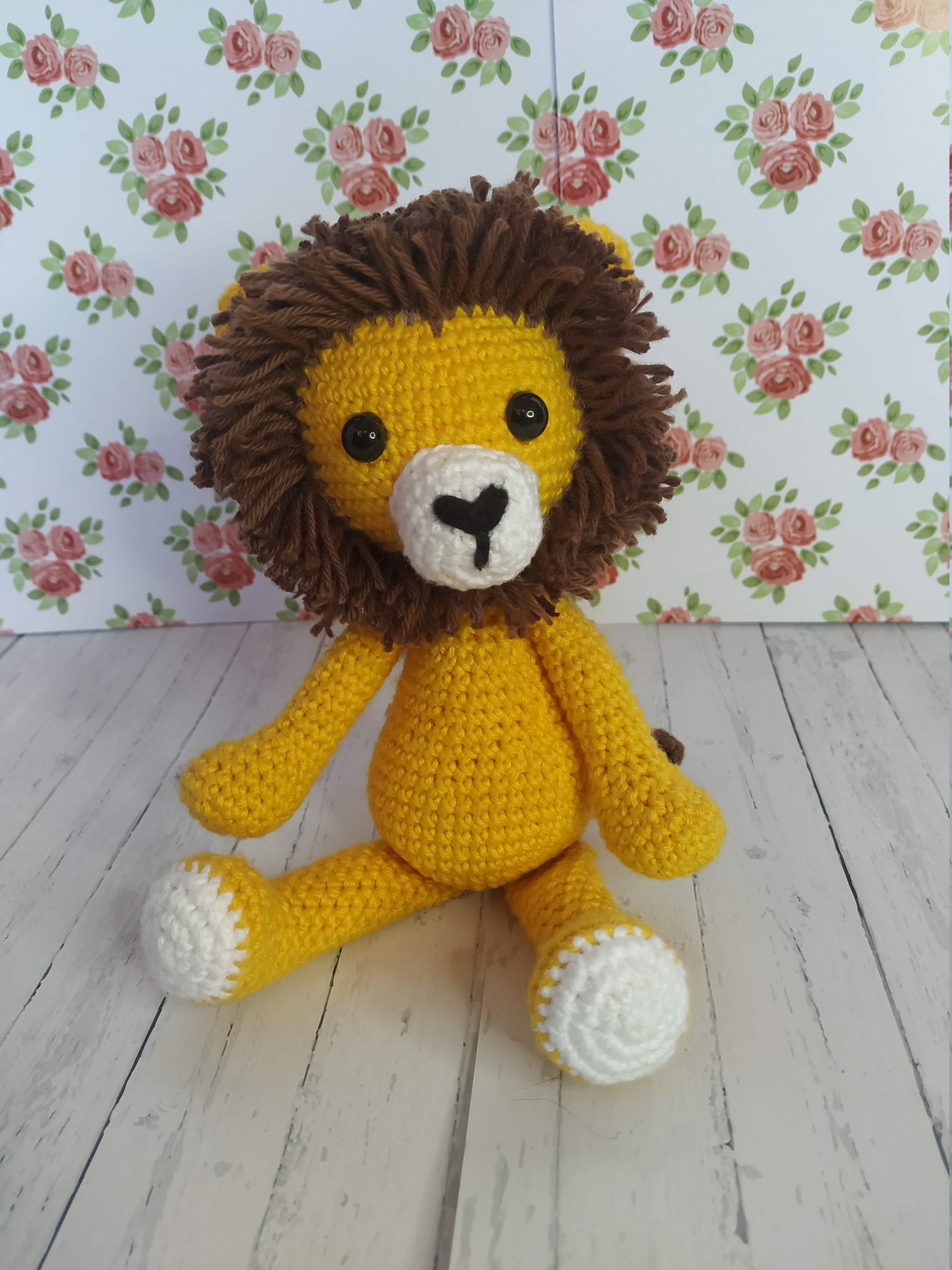 Lion Amigurumi Cute Crochet Lion Lion Stuffed Animal Baby - Etsy