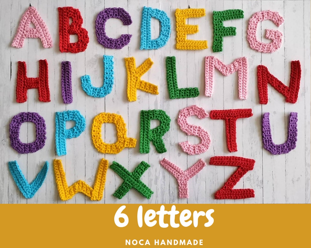Crochet Letters, Cute Crochet Letter Decor, Baby Wall Letter Decor