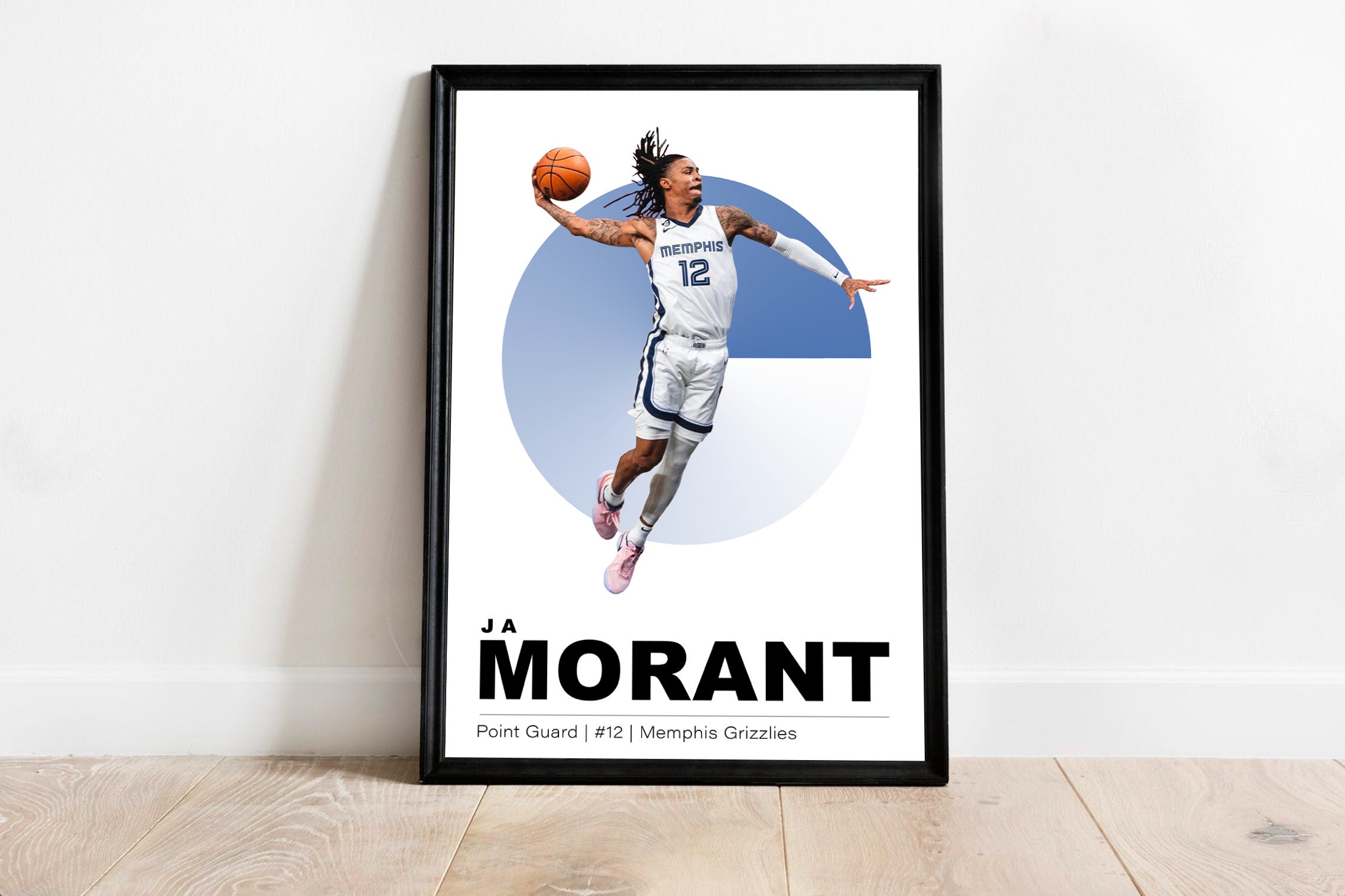 Discover Ja Morant Poster, Memphis Grizzlies, Basketball Player Art