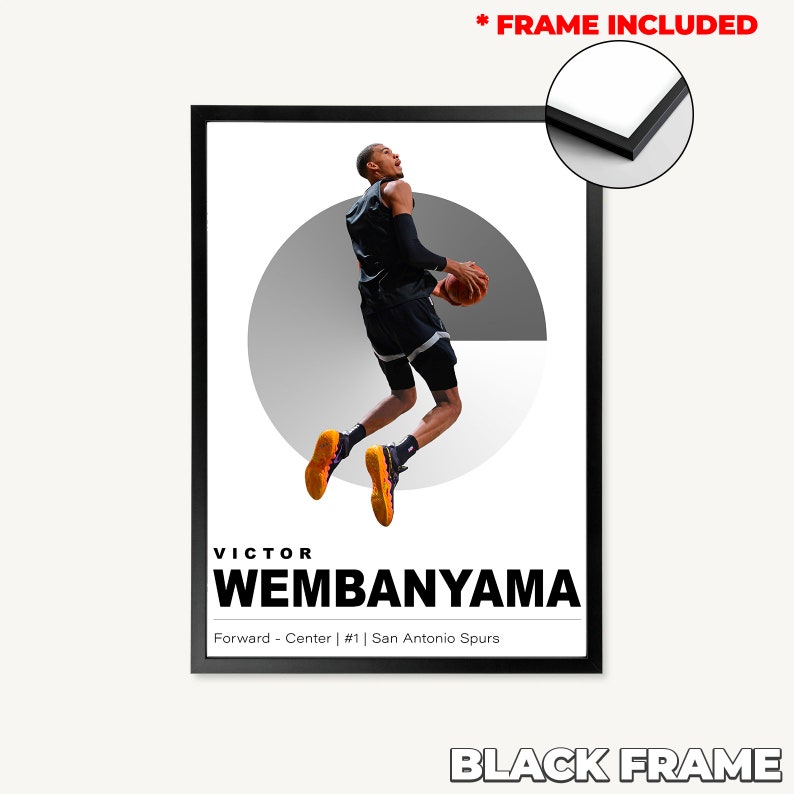 Victor Wembanyama, San Antonio Spurs, Aesthetic Nba Poster, Hypebeast