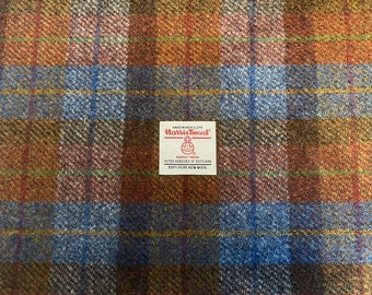 Harris Tweed Fabric & labels BLUE HERRINGBONE upholstery tailoring quilting sew Harris Tweed Fabric & labels BLUE HERRINGBONE upholstery tailoring quilting sew