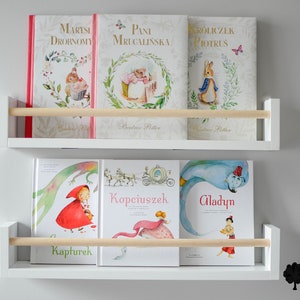 Étagère à livres, rebord de livre, étagère flottante pour enfants, chambre d'enfants, étagères pour enfants, chambre d'enfants, étagères en bois
