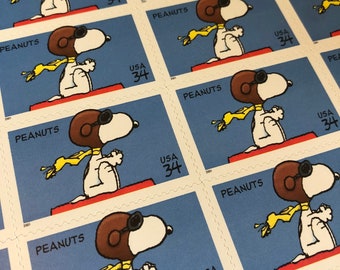 PEANUTS POSTAGE STAMPS SET #4 10 DIFFERENT SNOOPY 