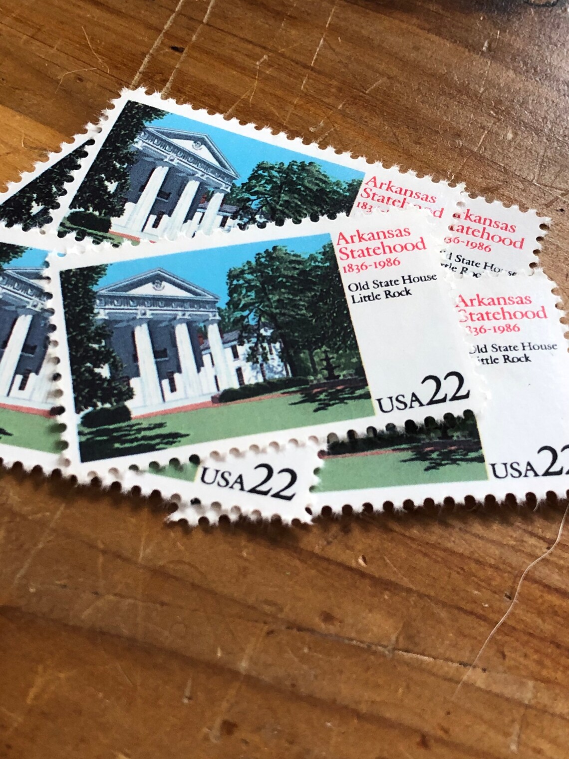 Vintage Arkansas Statehood Unused Postage Stamps Lot of 20 Etsy