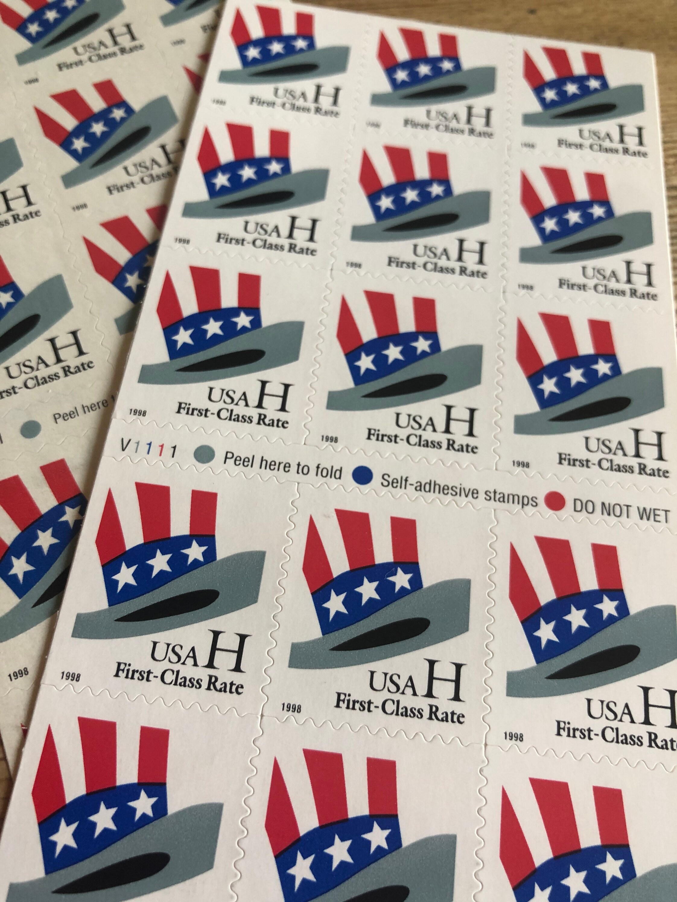 Uncle Sams Hat Unused Postage Stamps Lot of 20 33 Cents Etsy