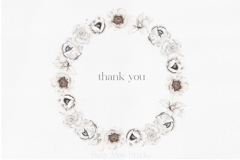 White Gold Watercolor Floral Frames Geometric Gold Frames Etsy