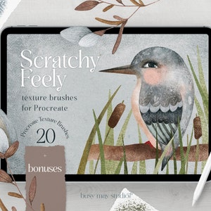 Pack de brosses à texture Procreate | Pinceaux vintage | Pinceaux sur mesure | Illustrateurs Textures | Toile texturée | Toile en papier Procreate