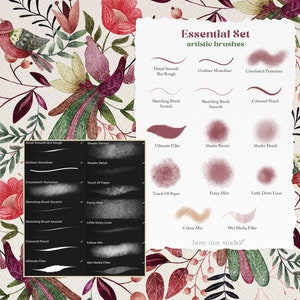 Procreate Tool Box Procreate Folk Art Toolbox | Folk Art Brushes for Procreate | Seamless ...