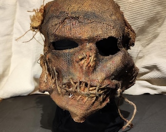 Horror Scarecrow Mask  Halloween Wasteland Post-apocalyptic Cosplay