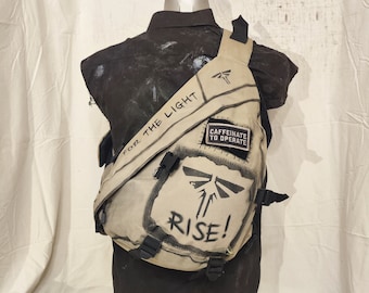 LAST OF US Fireflies inspired backpack Wasteland postapocalyptic worn + free shellshock patch