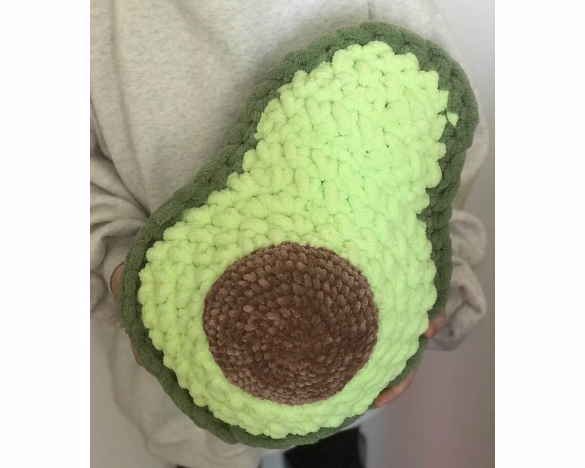 avocado cushion fluffy