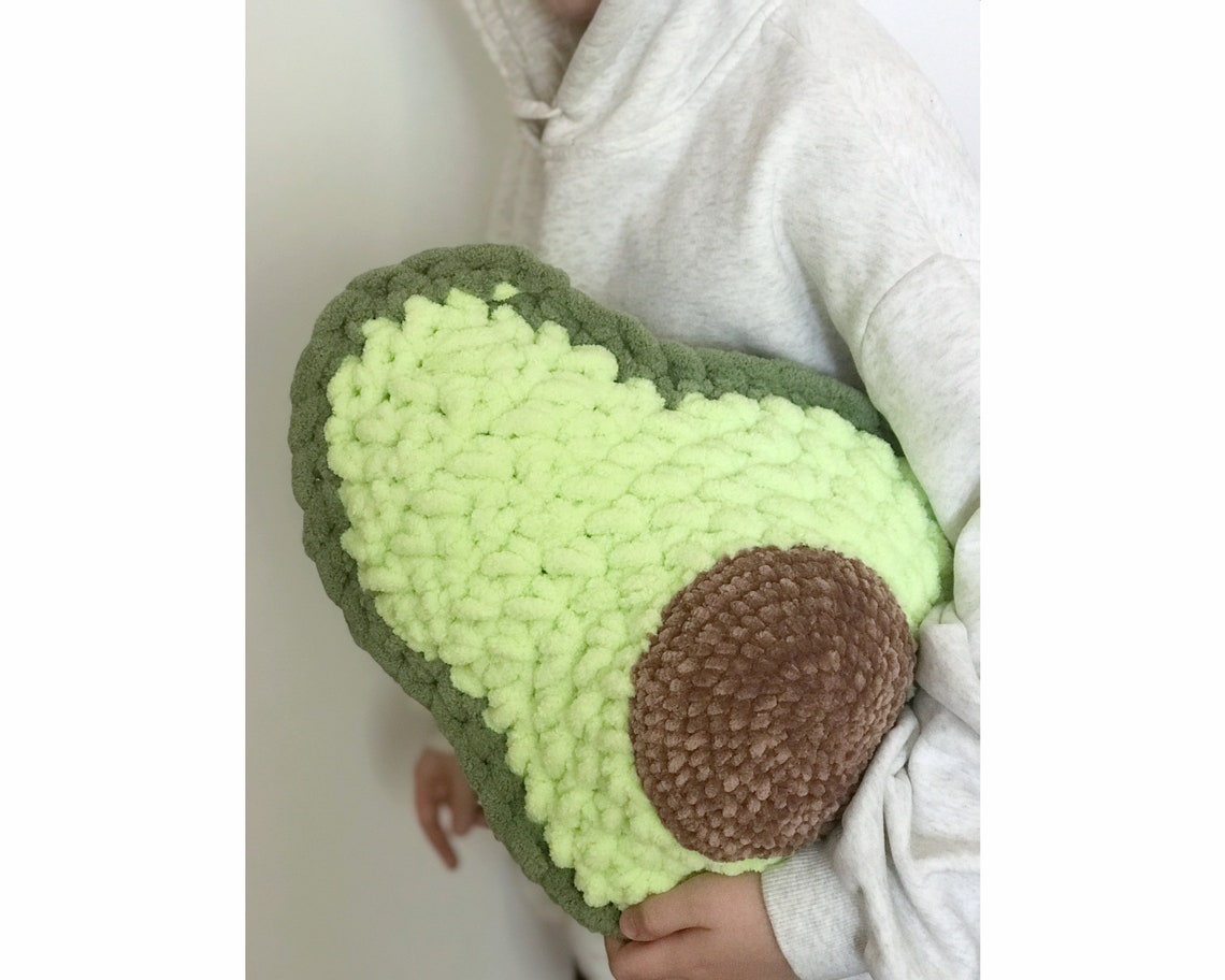 avocado cushion fluffy