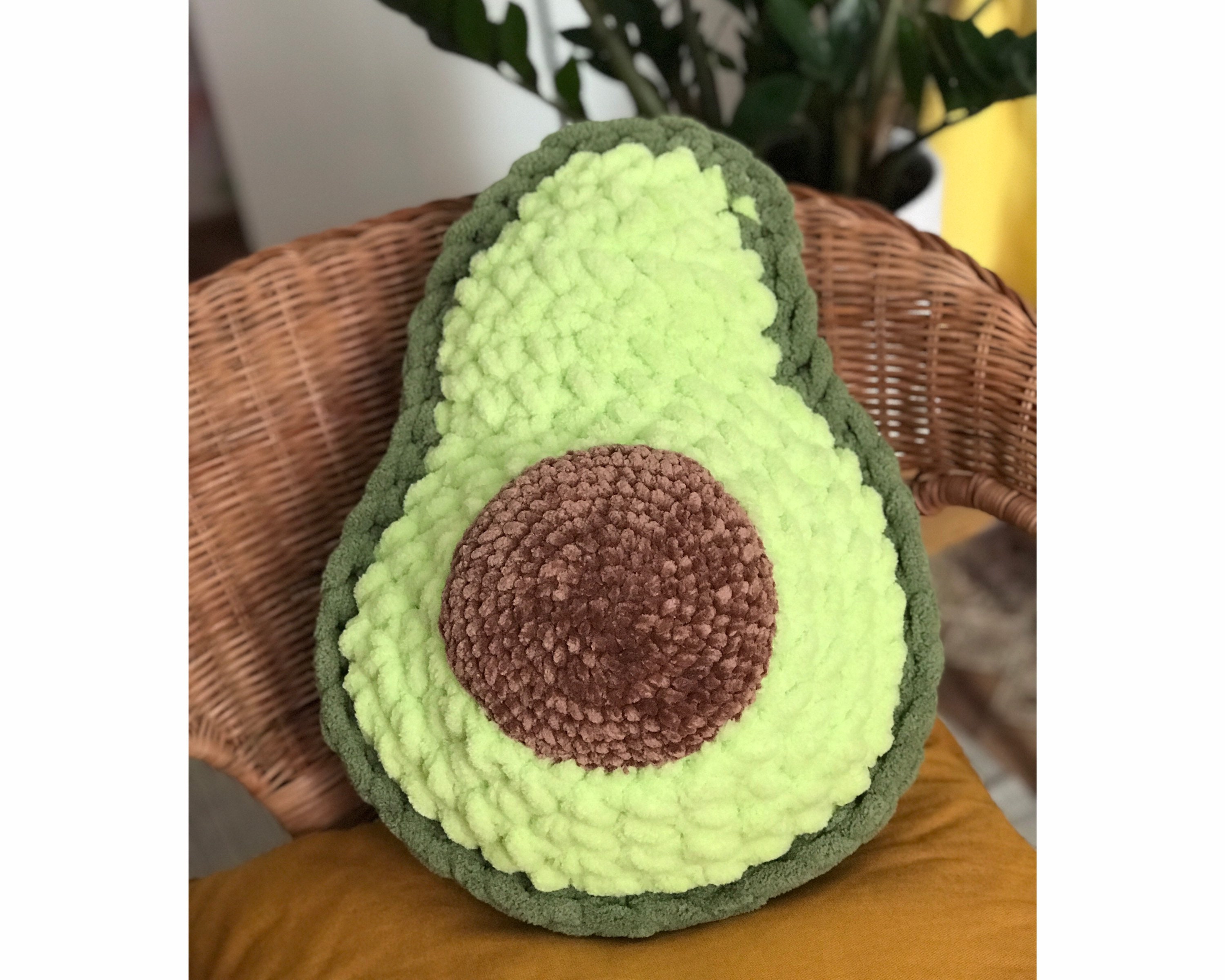 avocado cushion fluffy