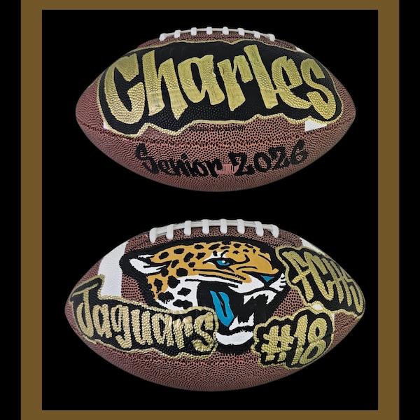 Custom Painted Football, Handpainted Football