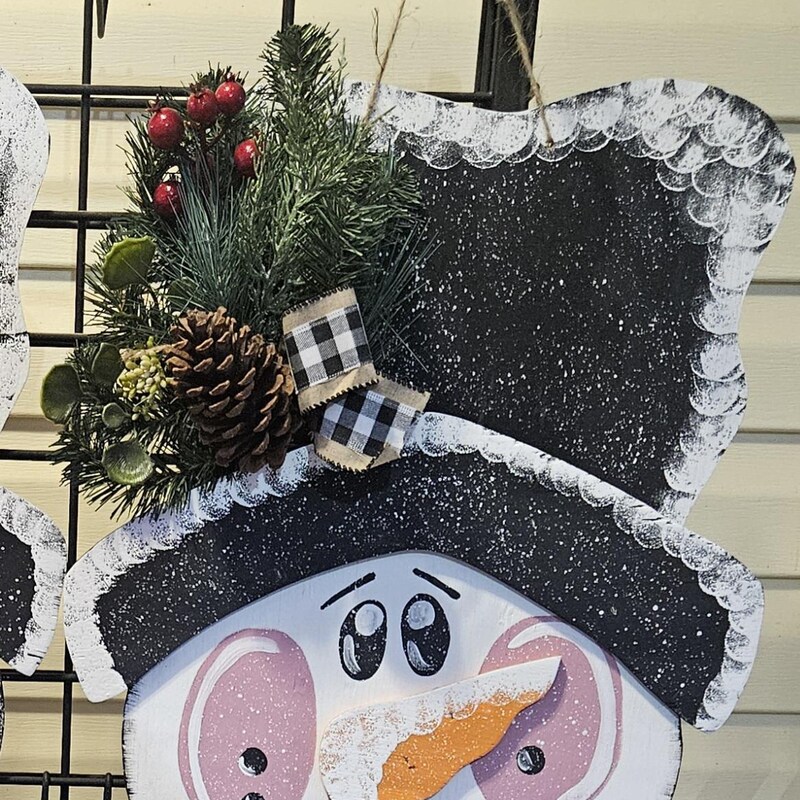 Snowman Heart Door Hanger main image 0