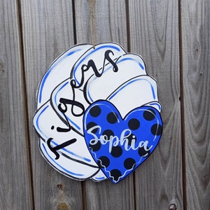Custom Volleyball Door Hanger: Senior Night Gift