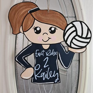 Volleyball Girl Door Hanger