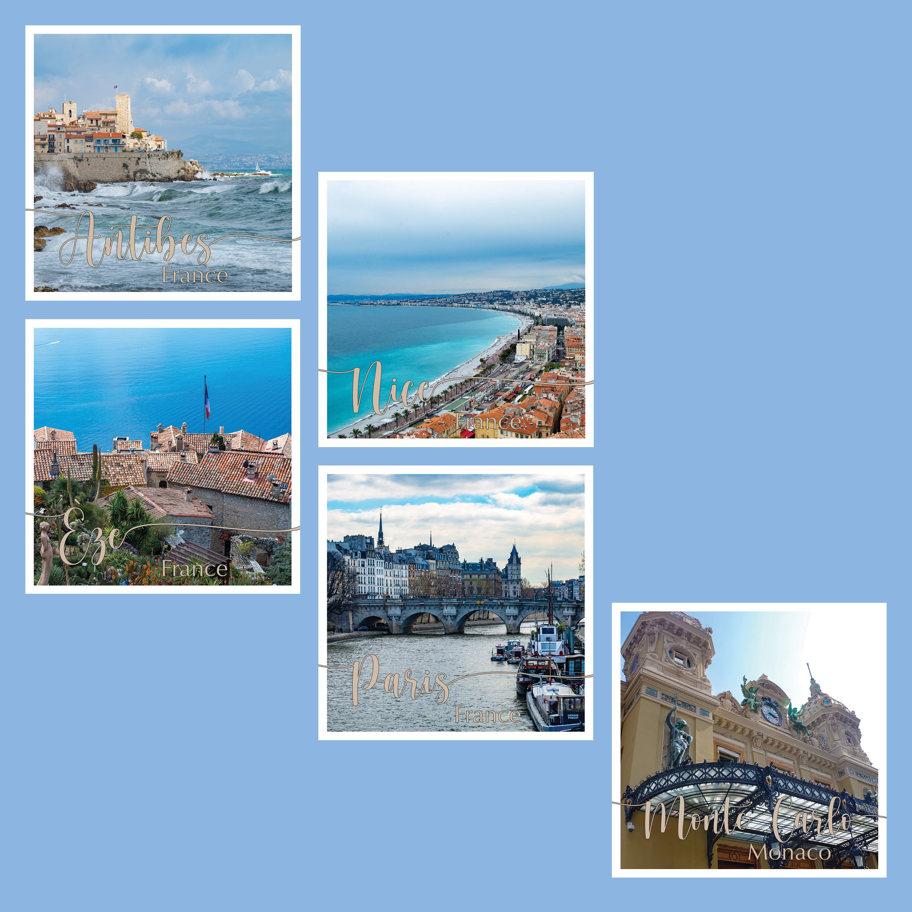 Ooh La La Français Coasters Set Etsy France