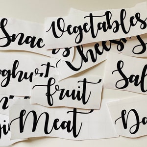 Fridge Labels | Organised kitchen | kitchen labels | Baking | Home Organisation
