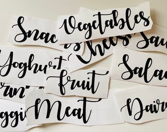 Fridge Labels | Organised kitchen | kitchen labels | Baking | Home Organisation