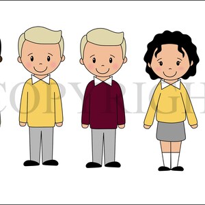School Clipart Add On, Kids Clipart, Digital Clipart, Digital Download, Sublimation Designs