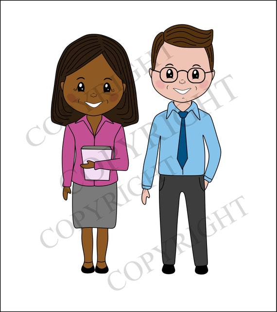 Buy Teacher Clipart PNG Cartoon Digital Download Sublimation Online in India  - Etsy