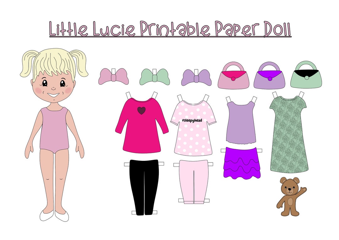 Printable Paper Doll, Instant Download - Etsy